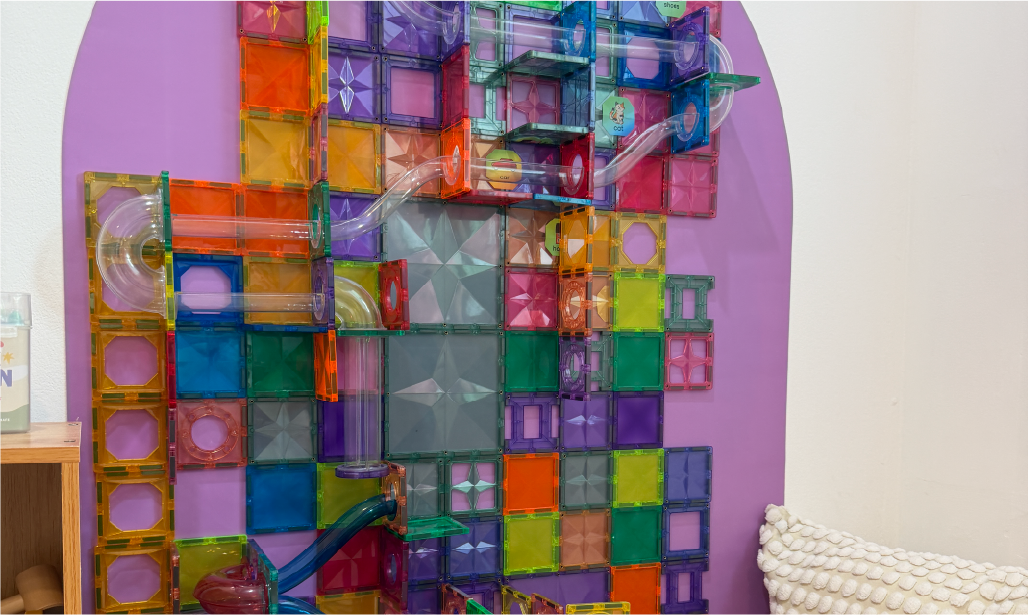 Magnetic Tile Building Guides for Luella Play Walls