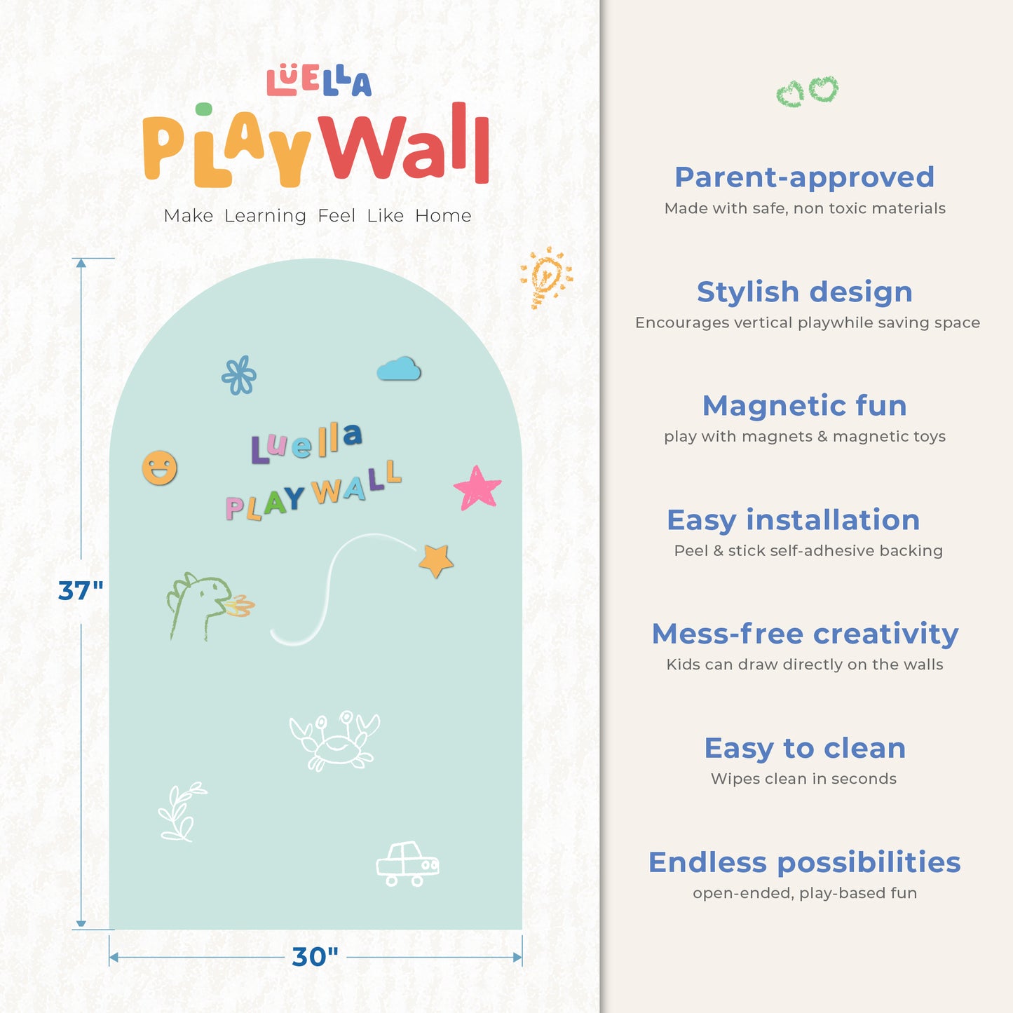 Magnetic wall decal All-In-One Starter Pack