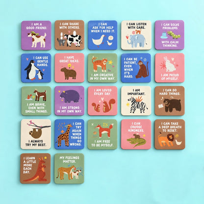 Magnetic Affirmation card for kids