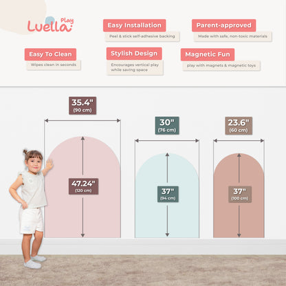 magnetic wall decal for playroom 39"x24" (100cmx60cm)