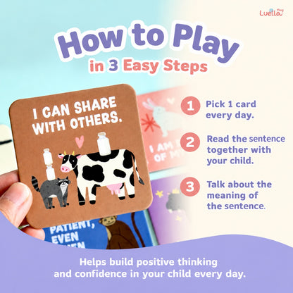 Magnetic Affirmation card for kids