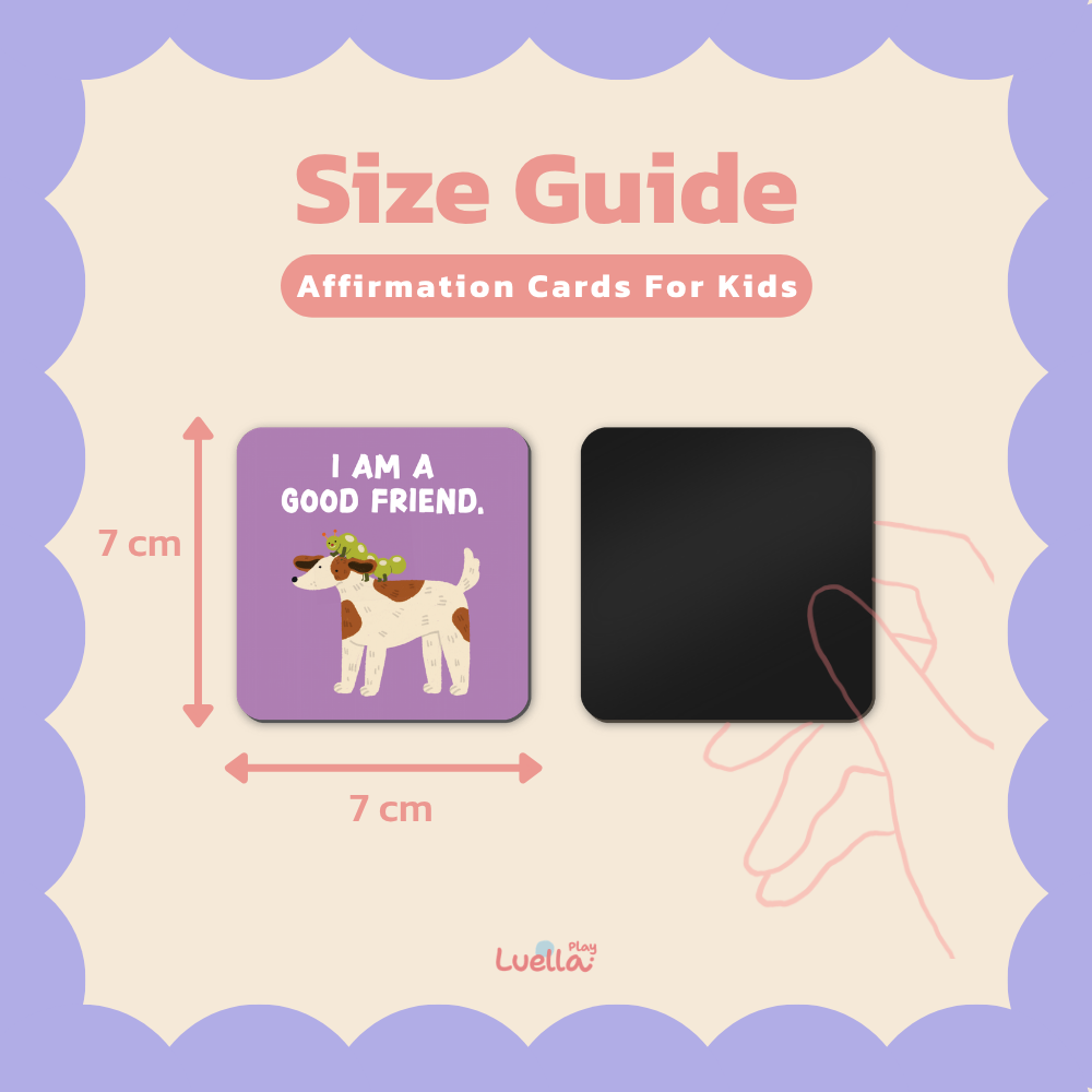 Magnetic Affirmation card for kids