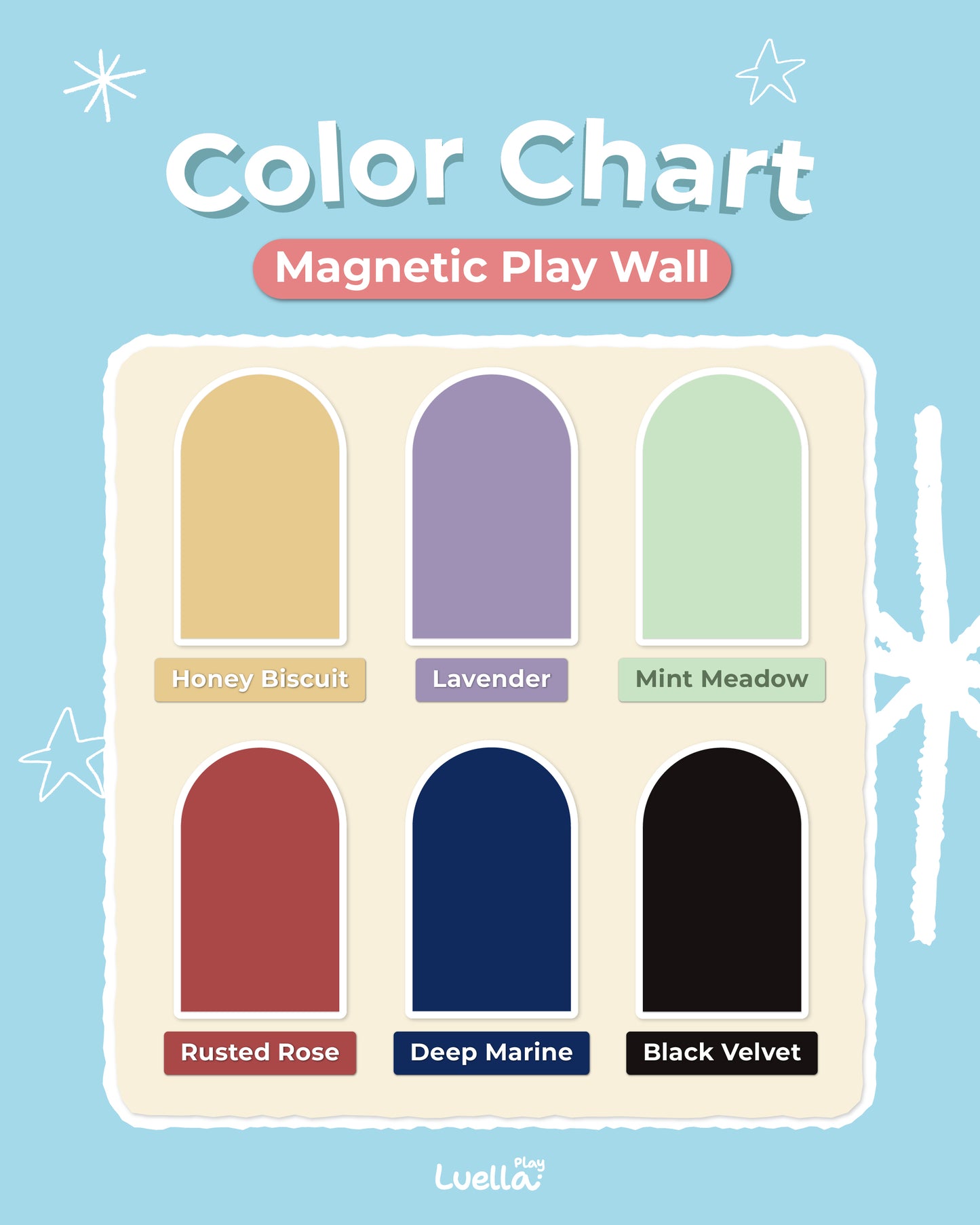 The Original magnetic play wall for playroom 39"x24" (100cmx60cm)