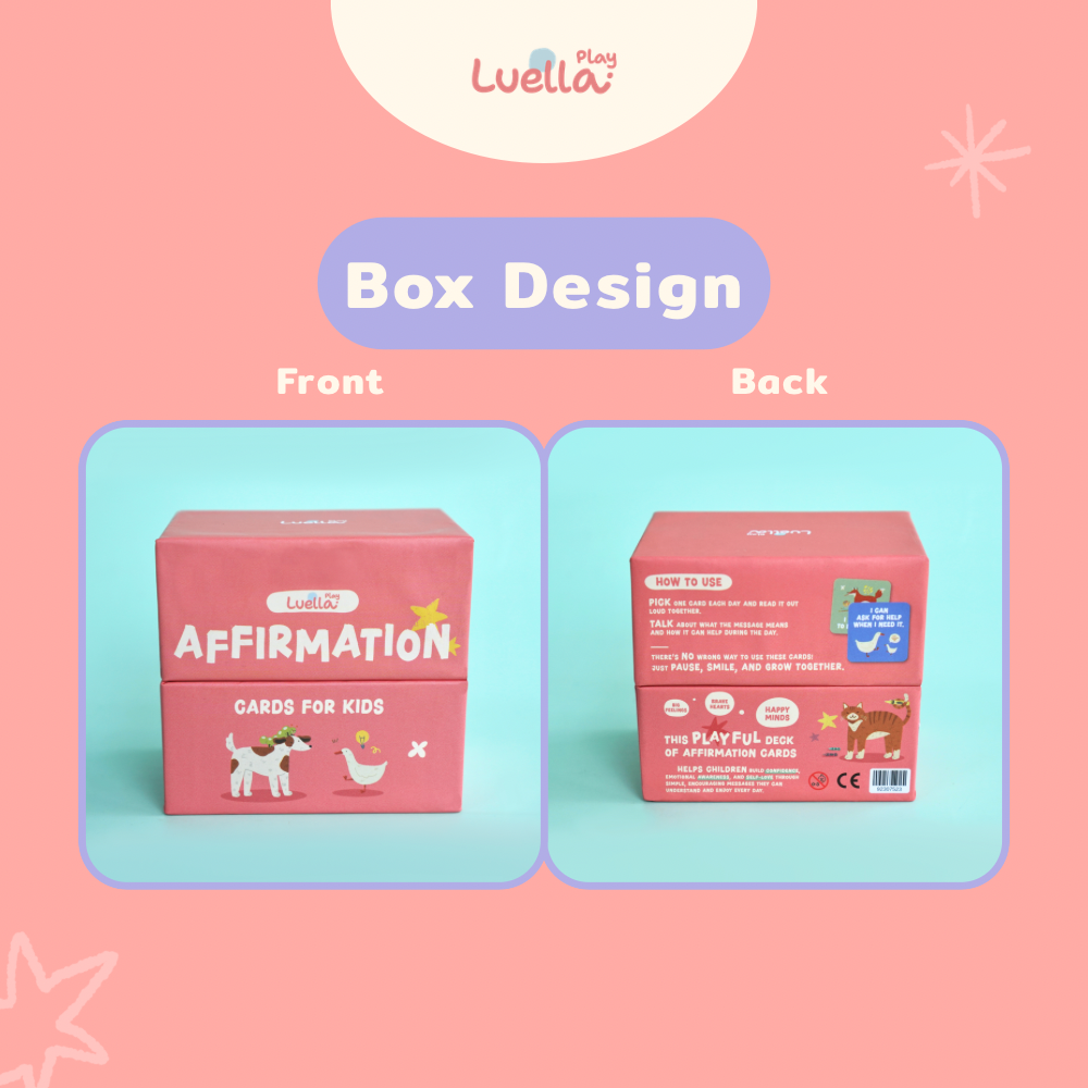 Magnetic Affirmation card for kids
