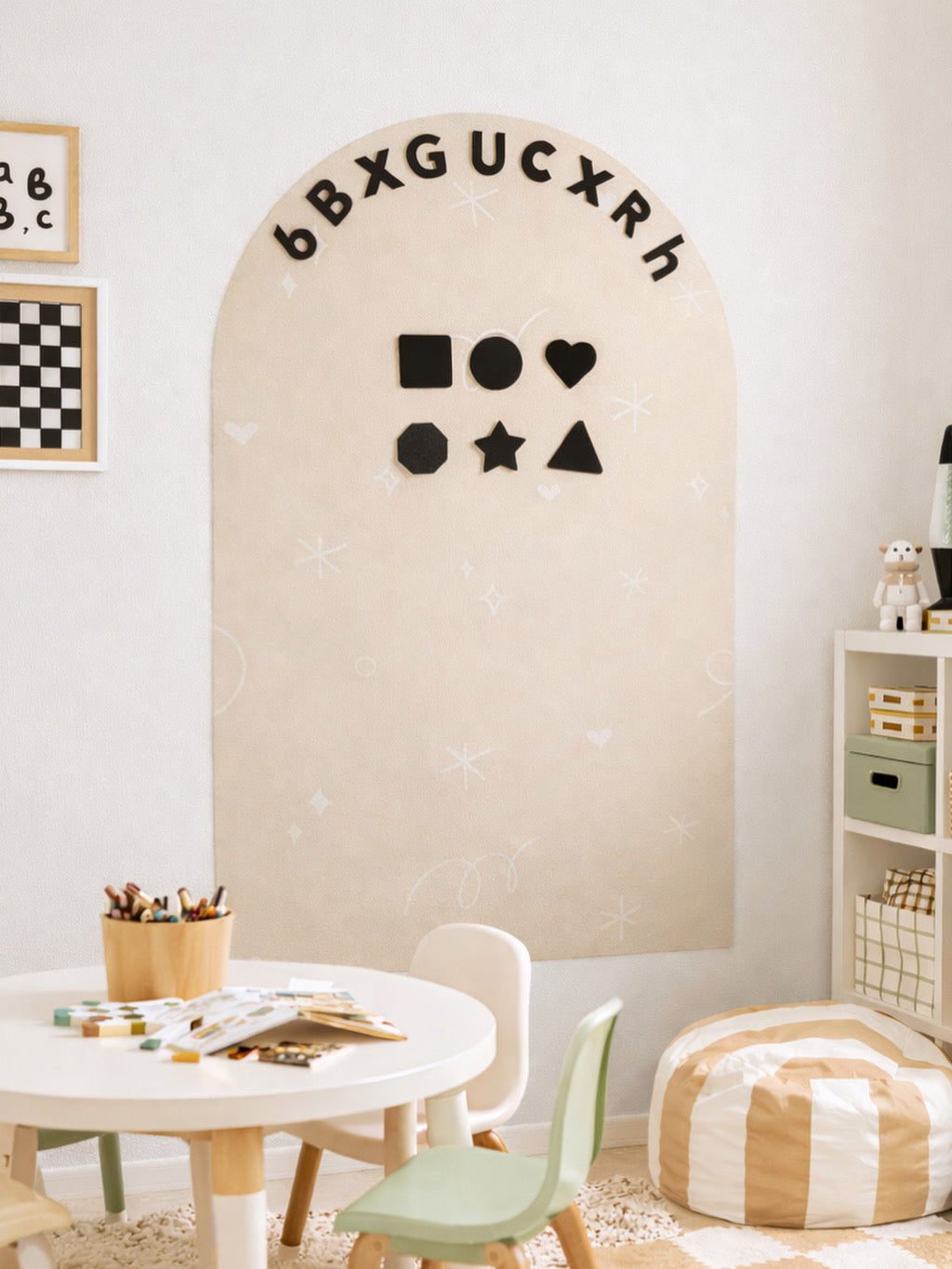 The Original magnetic play wall for playroom 39"x24" (100cmx60cm)