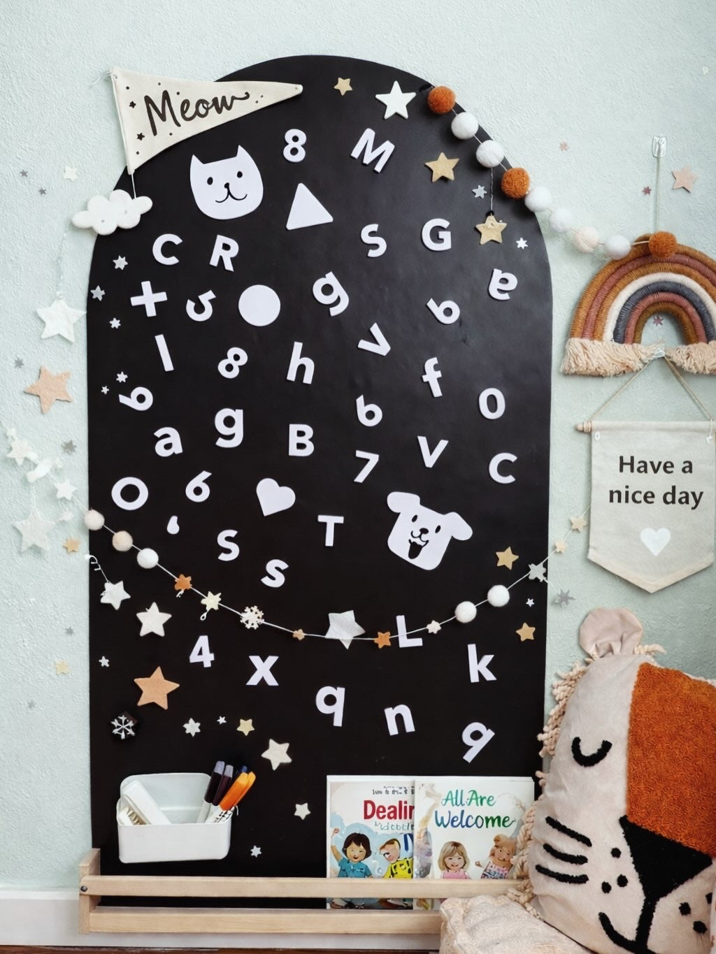 The Original magnetic play wall for playroom 39"x24" (100cmx60cm)