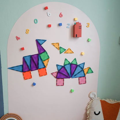Ultra Mag Premium set magnetic play wall with 165 pcs of letters and shapes