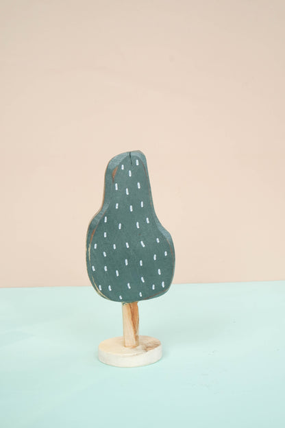 Wooden Trees decor SET OF 5  for a kid's woodland playroom, theme natural nature Waldorf Montessori