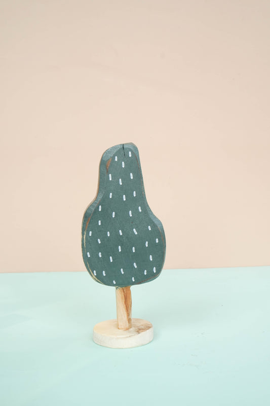 Wooden Trees decor SET OF 5  for a kid's woodland playroom, theme natural nature Waldorf Montessori