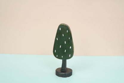 Wooden Trees decor SET OF 5  for a kid's woodland playroom, theme natural nature Waldorf Montessori