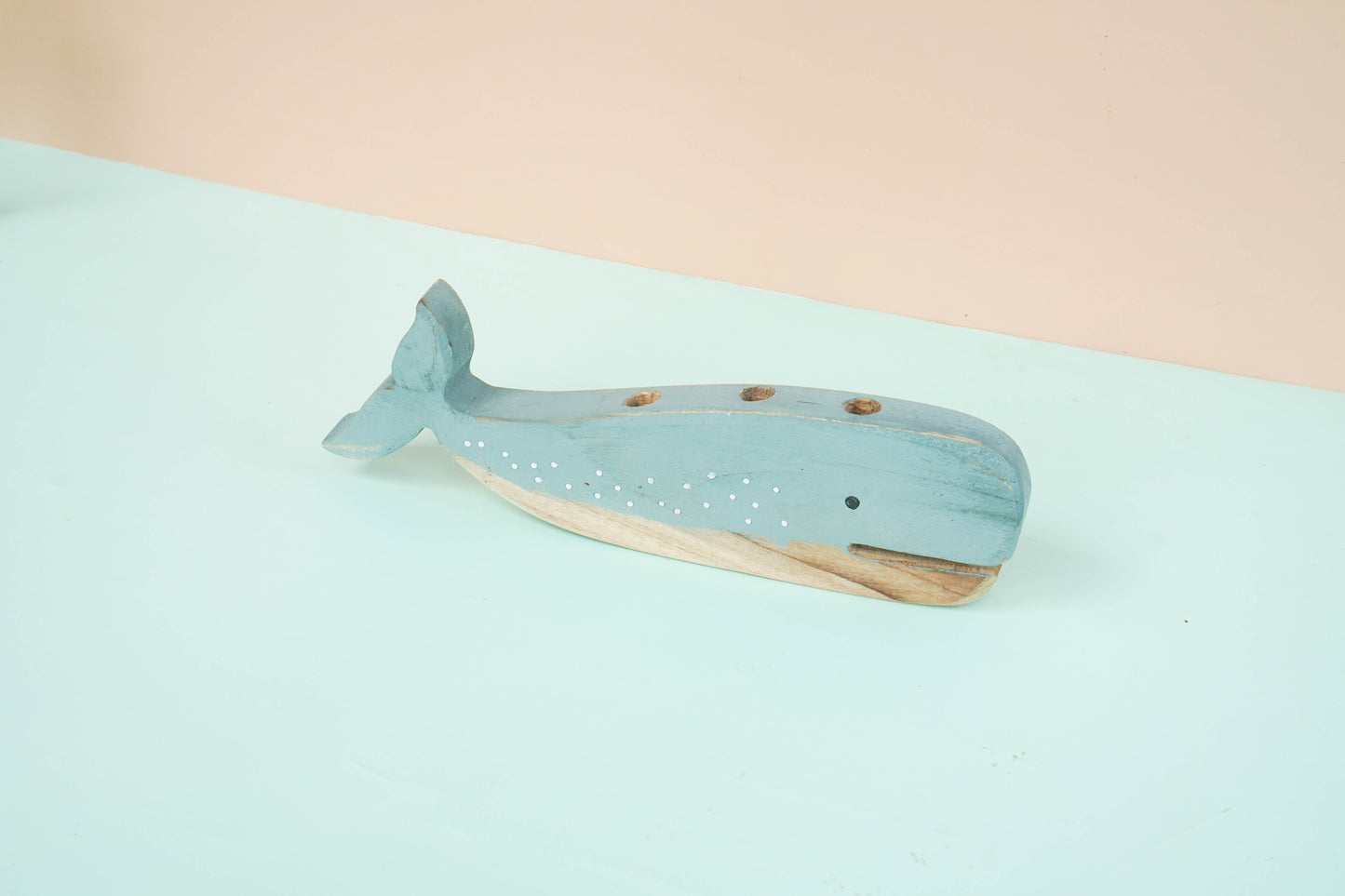 Wooden whale and fish SET OF 2 decor for a kid's woodland playroom wood theme
