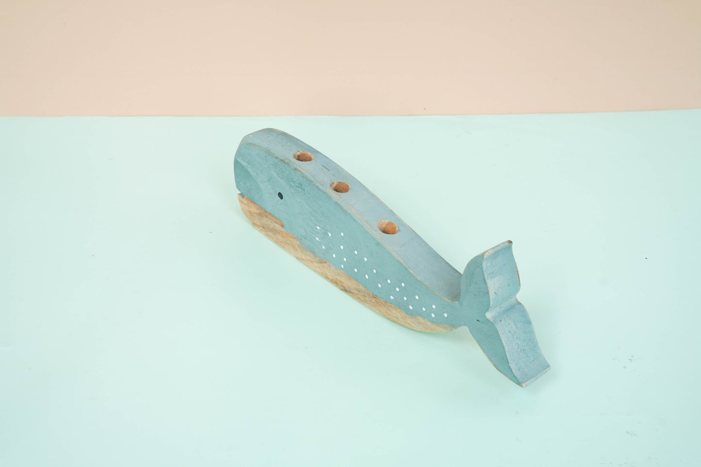 Wooden whale and fish SET OF 2 decor for a kid's woodland playroom wood theme