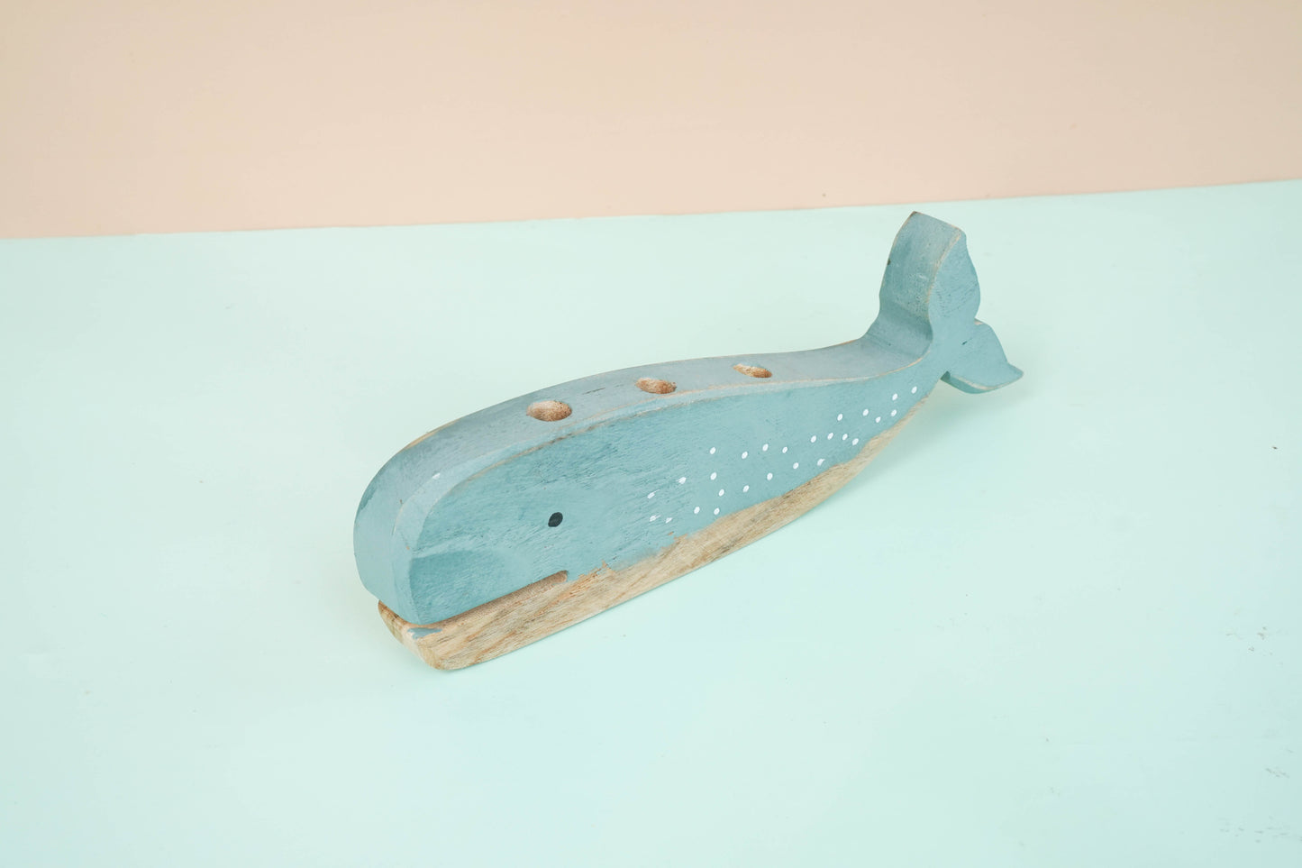 Wooden whale and fish SET OF 2 decor for a kid's woodland playroom wood theme
