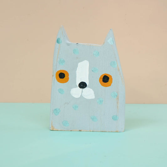 Wooden animal cat snail duck decor for a kid's woodland playroom wood theme