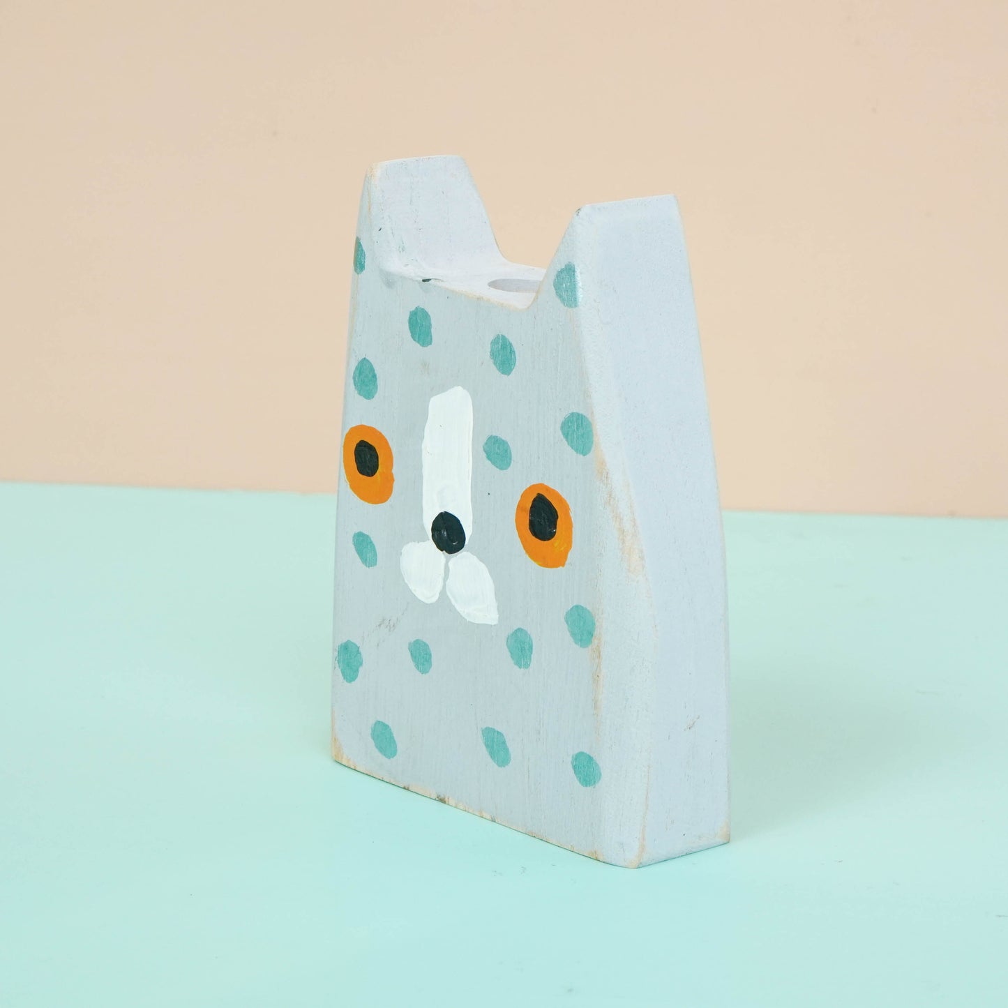 Wooden animal cat snail duck decor for a kid's woodland playroom wood theme