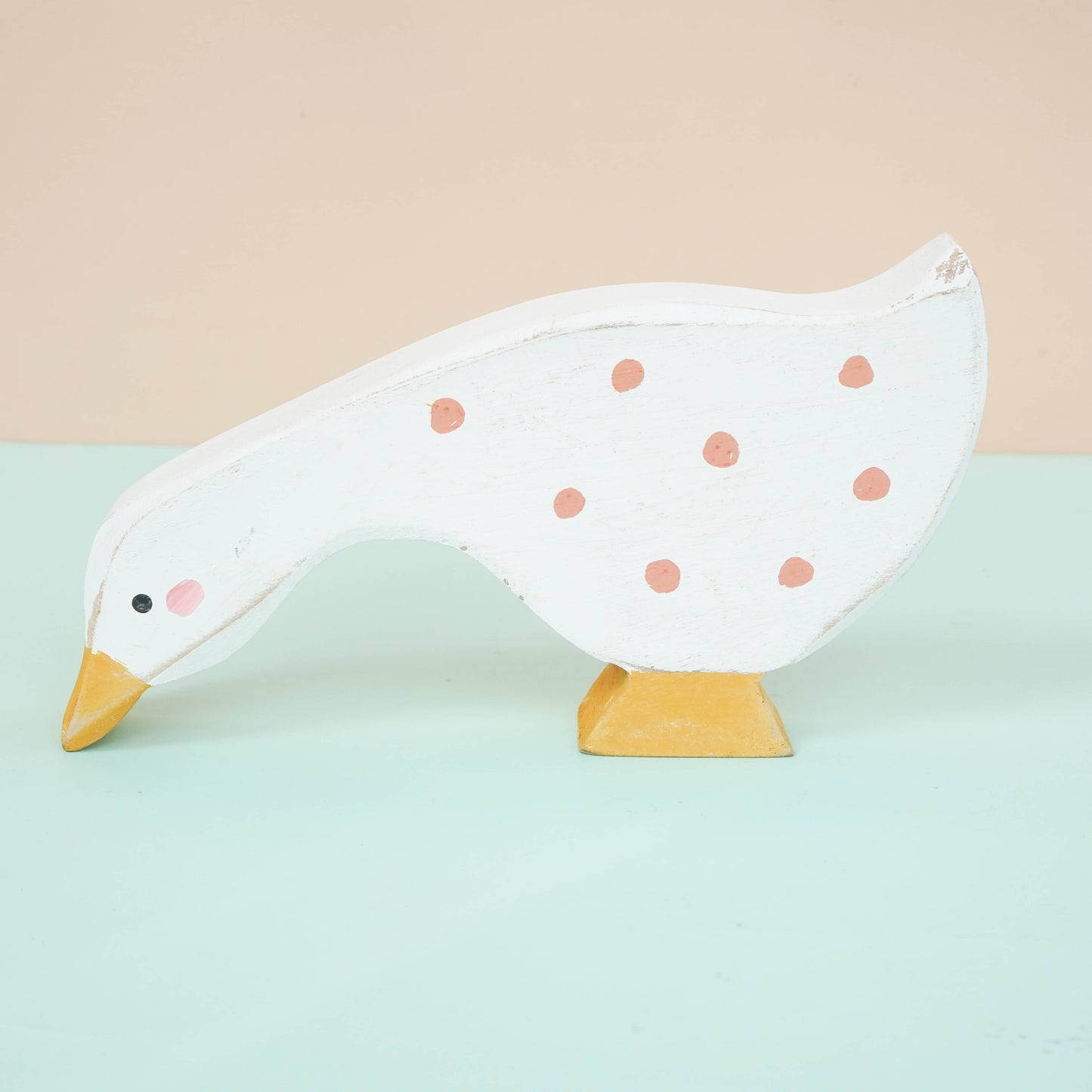 Wooden animal cat snail duck decor for a kid's woodland playroom wood theme