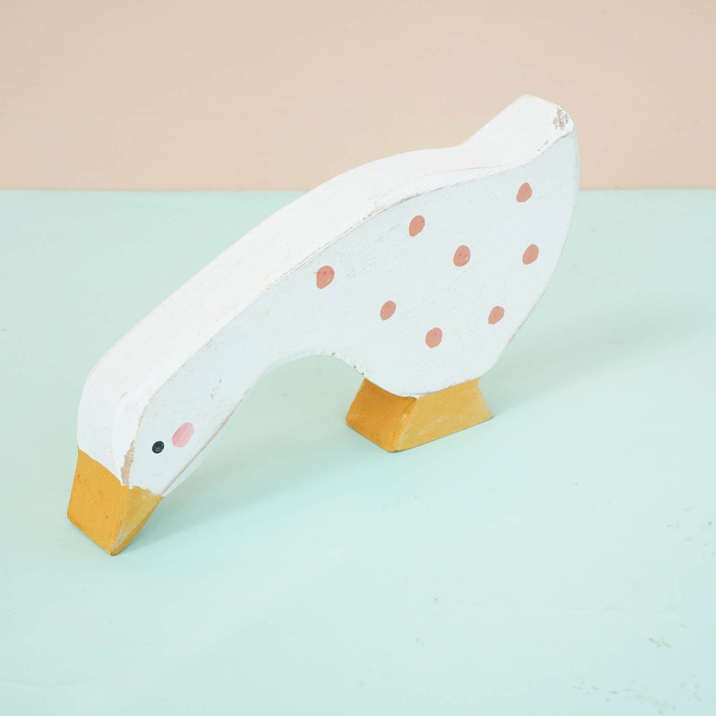 Wooden animal cat snail duck decor for a kid's woodland playroom wood theme
