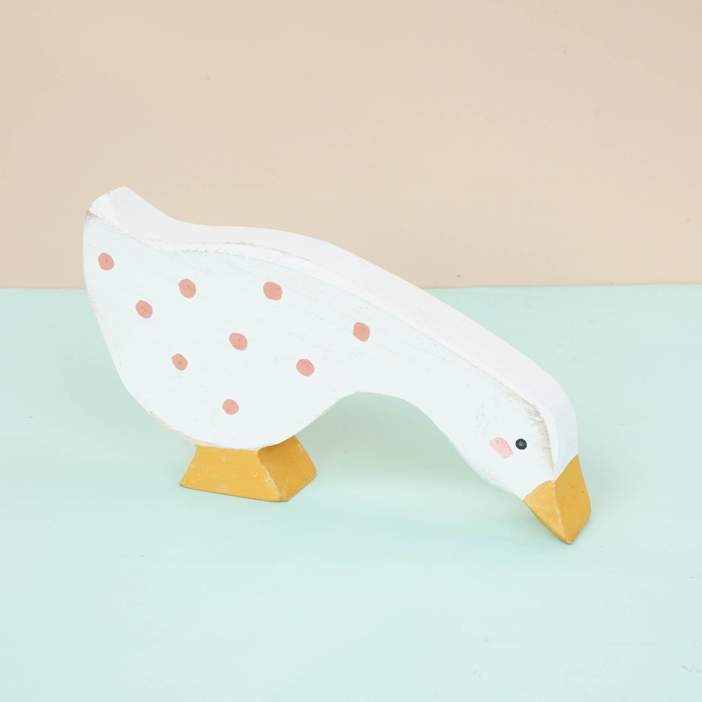 Wooden animal cat snail duck decor for a kid's woodland playroom wood theme