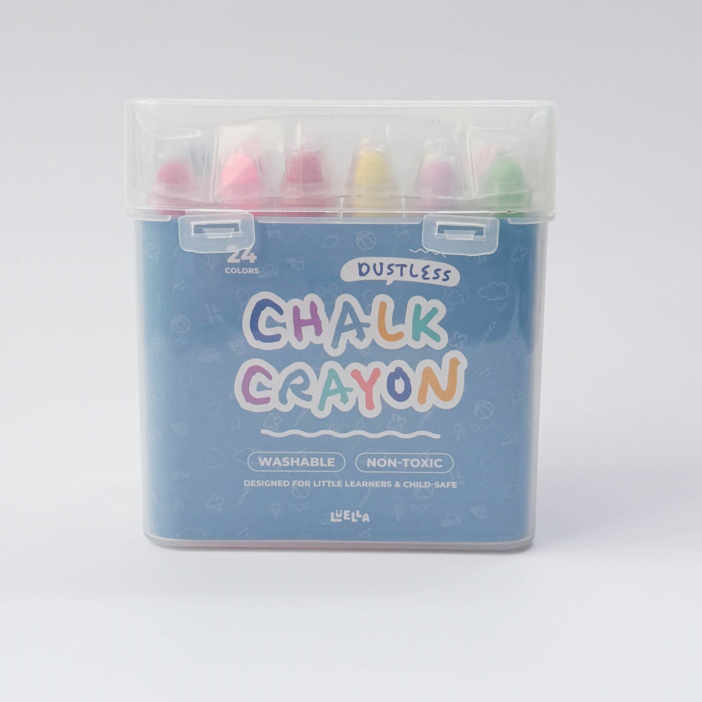 24 PCS Dustless chalk crayon