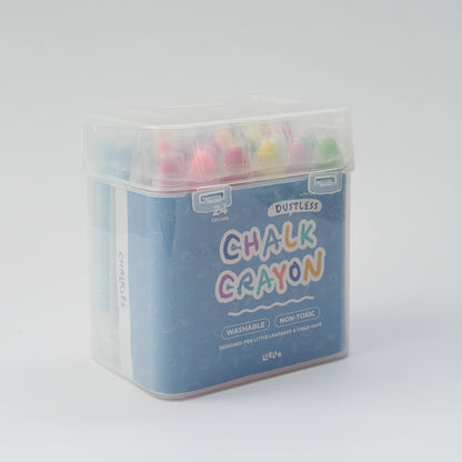 24 PCS Dustless chalk crayon