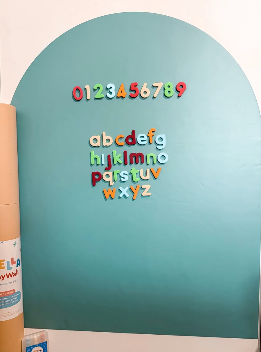 magnetic play wall Large 37"x30" (94cmx76cm) White uni-felt removable backing